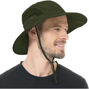 Sun Hat for Men/Women UPF 50+ Fishing Hats Waterproof Wide Brim Boonie Hat for Hiking Garden Safari Beach