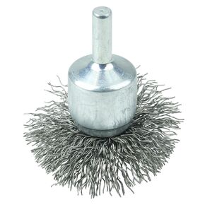 Weiler 11142 2" Circular Flared Crimped Wire End Brush, .014" Steel Fill, Made in The USA (Pack of 2)