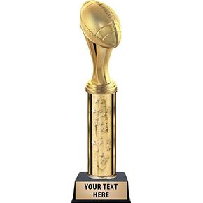 Crown Awards Gold Football Sports Iconz Trophies - Gold Stars Gold Football Sports Iconz Male Trophy with Custom Engraving Prime