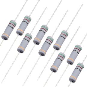 uxcell 100Pcs 51 Ohm Resistor, 1W 5% Tolerance Carbon Film Resistors, 4 Bands for DIY Electronic Projects and Experiments