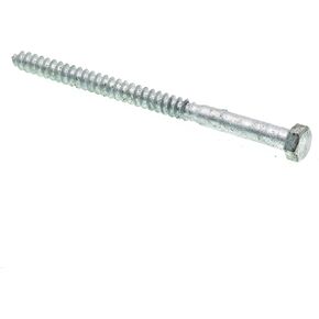 Prime-Line 9056600 Hex Lag Screws, 3/8 In. X 6 In., A307 Grade A Hot Dip Galvanized Steel (50 Pack)