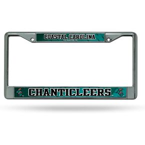 Rico Industries NCAA Unisex-Adult Standard Chrome License Plate Frame