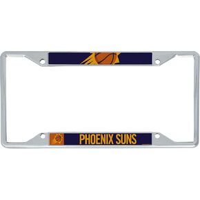 Desert Cactus Phoenix Suns License Plate Frame Team NBA Metal Car Tag Holder for Front or Back of Car Officially Licensed (Up Close)