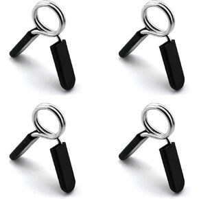heyous 4pcs Gym Weight Lifting Dumbbell Barbell Bar Lock Clamp 25mm Spring Collar Clips Gym Dumbbell Fitness Body Building