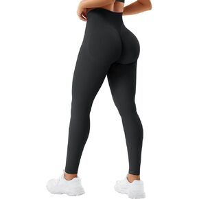 YEOREO Women Activate Workout Hidden Scrunch Leggigns Gym Booty Lifting High Waist Leggings Seamless Yoga Pants