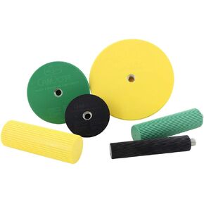 CanDo Wrist - Forearm Exerciser Set: 3 Semi-Spheres, 3 Handles