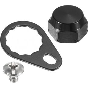 PATIKIL Fishing Reel Screw Nut Locking Plate, Left Handle Locking Caps Screw Nut Replacement for DIY Fishing Accessories