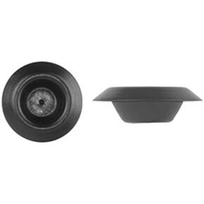 (100) 1/2" Black Plastic Depressed Center Hole Plugs