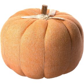 Mud Pie Orange LG Cotton Pumpkin, 10" x 10" Dia