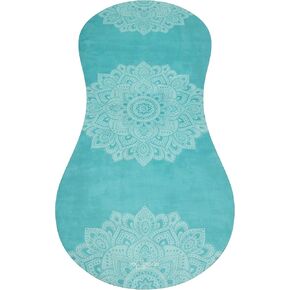 YOGA DESIGN LAB | The Curve Yoga Mat | Hourglass Design, Freedom to Stretch your Boundaries | Ideal for Hot Yoga, Power, Bikram, Ashtanga, Sweat | Studio Quality | Includes Carrying Strap!