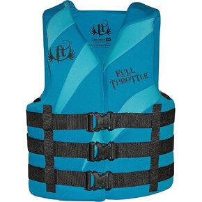 Full Throttle Dual-Sized Rapid-Dry Vest (Blue, Small/Medium)