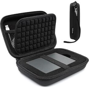 External Hard Drives Carrying Case Protection Hard EVA Case for Seagate External Hard Drive 1TB 2TB 3TB 4TB 5TB Portable HDD Hard Drive Case Mesh Inner Pocket Travel Pouch Organizer Storage Bag