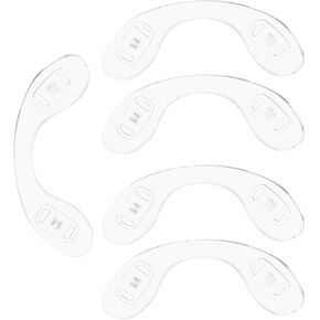 COHEALI Anti Nose Pads 5pcs U Shaped Eyeglasses Nose Pads Bridge Silicone Eye Glasses Nose Support Pads Anti Slip Nose Pieces for Eyeglasses Soft Nose Guard Eyewear Accessories