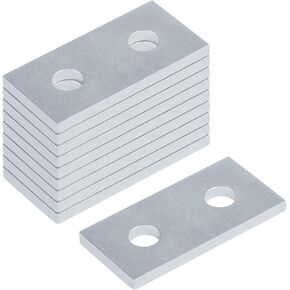 10 Pcs 2 Hole Parallel Splice Plate for Side to Side Strut 1-5/8″ x 3-1/4″, Accept 1/2" Bolt, Flat Plate Fittings, Thickness 5.7mm