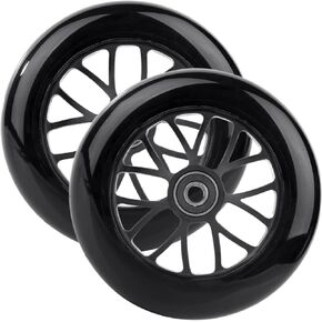 AOWESM 125mm 85a Scooter Wheels with ABEC-9 Bearings for Razor A3 Kick Scooters - Precision Fit, Durable & Smooth Ride (2-Pack, Black)