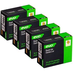EVO Bike Tube Bundle 700x23-25" 60mm Presta RVC - 4 Pack
