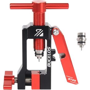 BUCKLOS Bike Brake Hydraulic Disc Brake Hose Fitting Insert Tool, 2 in 1 Needle Driver Insertion Tool with Mineral Hose Cutting Tools BT05 for MTB Road Bike Compatible with BH90/BH59/Avid/MAGURA/Banjo