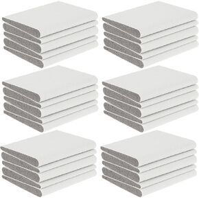 30 Pack Door Frame Seal Draft Stopper Self-Adhesive Door Corner Seals Weather Stripping Draft Stopper Door Frame Seal Corner Foam for Weather Protection, Isolation of Noise, and Corner Seal(White)