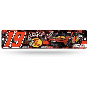 Rico Industries NASCAR Racing Martin Truex Jr No. 19 Plastic 4" x 16" Street Sign