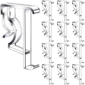 12PCS Valance Blind Clips, Clear Plastic Hidden Retainer Holder for Window Blind Valance, Valance Hidden Clips, Blinds Cover Hold Clip