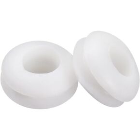 uxcell Wire Protector Oil Resistant Armature Rubber Grommet 5mm Inner Dia 50Pcs White