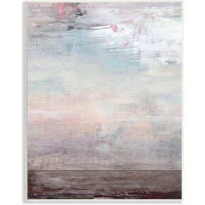 Stupell Industries Atmospheric Purple Sky and Earth Grunge Abstract Paint, Design by Suzanne Nicoll