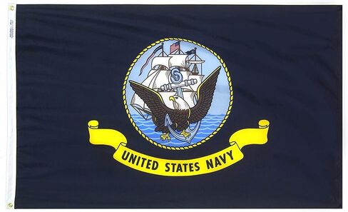 Annin Flagmakers U.S. Navy Military Flag USA-Made to Official Specifications, Officially Licensed, 3 x 5 Feet (Model 439030) in Kuwait