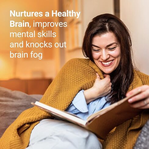 Nested Naturals Brain Superfood Tonic, Powder Drink Mix Supplement w/Lion’s Mane Mushrooms, Citicoline, Supports Memory, Mental Focus, Neuro Health, Mood, Raspberry Flavor, 30 Servings in Kuwait