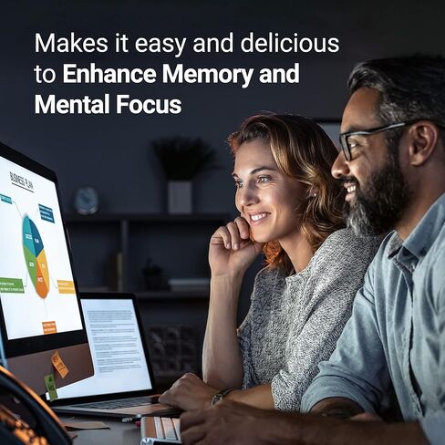 Nested Naturals Brain Superfood Tonic, Powder Drink Mix Supplement w/Lion’s Mane Mushrooms, Citicoline, Supports Memory, Mental Focus, Neuro Health, Mood, Raspberry Flavor, 30 Servings in Kuwait