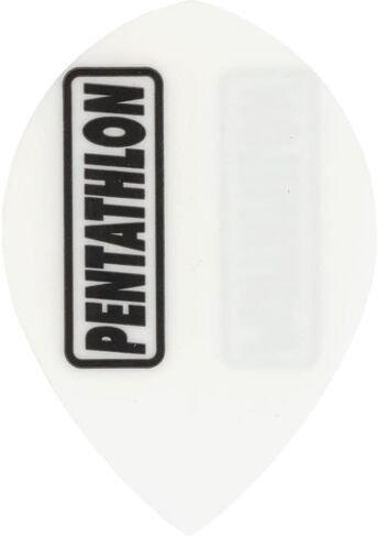 US Darts Pentathlon White Pear Shape Dart Flights - 3 Sets (9 Flights) - 100 Micro Ex-Tough in Saudi Arabia