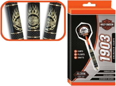 هارلي ديفيدسون فينتاج 1903 23 جرام. سهام ذات طرف فولاذي - براميل من النيكل المطلي باللون الأسود in Kuwait