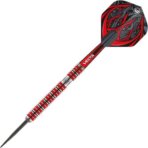 مجموعة سهام التنغستن الاحترافية بنسبة 90% من Winmau Diablo مع رحلات وسيقان (أعمدة) طرف فولاذي وطرف ناعم in Saudi Arabia