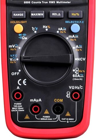 UNI-T Digital Multimeter Tester UT139C, Voltage Meter Tester Capacitance Meter Frequency TRMS 6000 Counts Auto/Manual Ranging in Saudi Arabia