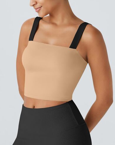 XUNYU Longline Sports Bras for Women-Square Neck Workout Tank Tops with Built in Bra Athletic Crop Yoga Shirts in Saudi Arabia