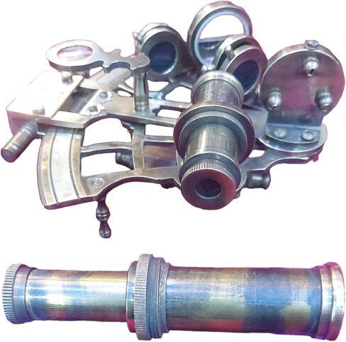 DOLCHI Maritime Navigator Sextant: إصدار قديم، نحاس عتيق، أداة ملاحة سماوية للبالغين والطلاب in Kuwait