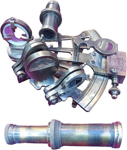 DOLCHI Maritime Navigator Sextant: إصدار قديم، نحاس عتيق، أداة ملاحة سماوية للبالغين والطلاب in Kuwait