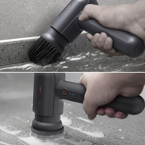 JIMIHOME Electric Cleaning Brush Electric Spin Scrubber with 3 Variable Brush Heads and 6 Pad Heads for Wall/Bathtub/Toilet/Window/Kitchen/Sink/Dish/Grout/Bathroom Cleaning Power Scrubber (X Set-H) in Saudi Arabia