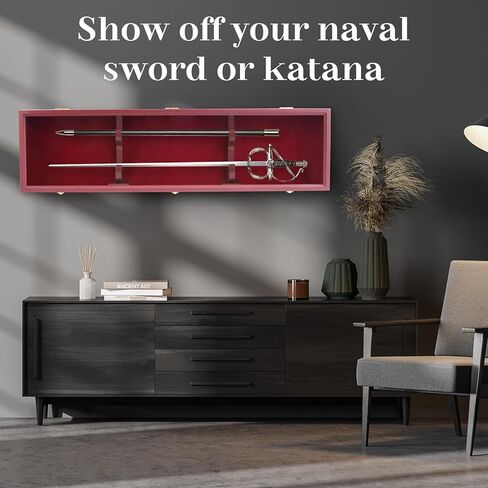 lukar Rifle Display Case Gun Display Case,Sword Display Case Stand Holder Wall Rack Cabinet with UV Protection,Lockable and Adjustable, 45" Rifle Display Case in Kuwait