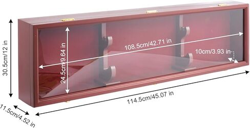 lukar Rifle Display Case Gun Display Case,Sword Display Case Stand Holder Wall Rack Cabinet with UV Protection,Lockable and Adjustable, 45" Rifle Display Case in Kuwait