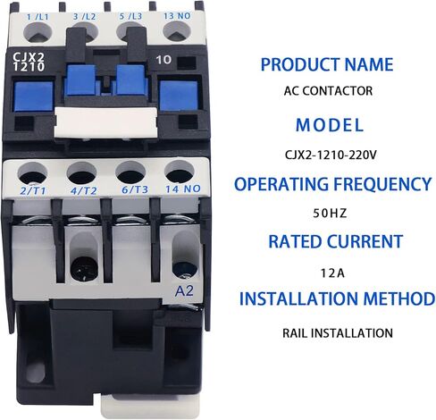 Mankk التيار المتناوب قواطع CJX2-1210 220 فولت 12A 50/60 هرتز لفائف 3P 3 المرحلة السكك الحديدية موتور تحكم السكك الحديدية جبل قواطع CJX2-1210-220V in Kuwait