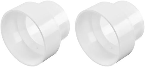 NDS 4P07 PVC S&D Increaser/Reducer Coupling, 3-Inch X 4-Inch, for Hub X Hub Solvent-Weld Connections, for use with 3-Inch & 4-Inch Sewer and Drain Pipe, White in Kuwait
