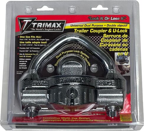 TRIMAX UMAX25D Universal Dual Purpose Narrow Body Trailer Coupler and U-Lock in Kuwait