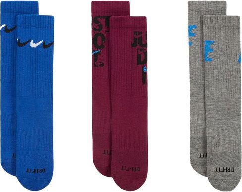 مجموعة من 3 جوارب مبطنة من Nike Little Boys DRI-Fit in Saudi Arabia