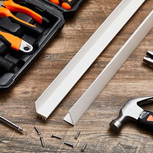 4 Pcs 36 Inch Adjustable Door Sweep for Door Bottom 1 to 1-2/5In Wide Storm Door Sweep Replacement Under Door Draft Stopper Weather Stripping Door Seal Bottom Door Threshold Seal, White in Kuwait