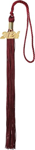 Newrara Graduation Tassel with Year Charm 9-inch (Maroon) in Saudi Arabia
