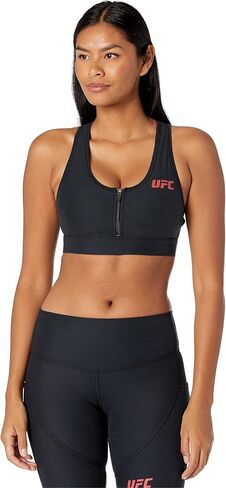 حمالة صدر رياضية UFC Core بسحاب أمامي للنساء - فتحة رقبة واسعة - تصميم ظهر ريسر - بوليستر مخلوط in Saudi Arabia
