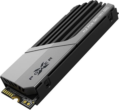 Silicon Power 4TB US75 Nvme PCIe Gen4x4 M.2 2280 SSD R/W Up to 7,000/6,500 MB/s (SP04KGBP44US7505) Compatible with Playstation 5 in Saudi Arabia