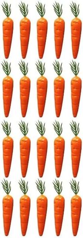 20 قطعة من الجزر الاصطناعي الصغير النابض بالحياة، خضروات اصطناعية لعيد الفصح لتزيين الحرف اليدوية، والنباتات والزهور الاصطناعية، والخضروات الاصطناعية، ومنتجات ديكور المنزل in Kuwait