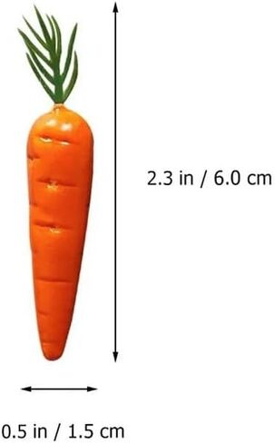 20 قطعة من الجزر الاصطناعي الصغير النابض بالحياة، خضروات اصطناعية لعيد الفصح لتزيين الحرف اليدوية، والنباتات والزهور الاصطناعية، والخضروات الاصطناعية، ومنتجات ديكور المنزل in Kuwait