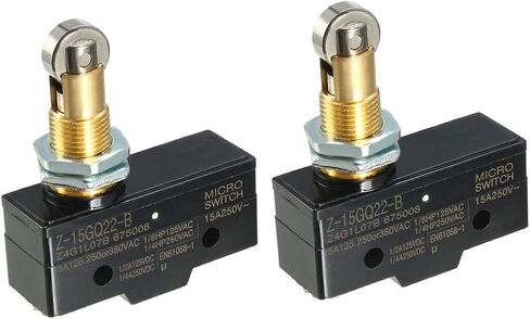 Uxcell 2 قطعة Z-15GQ22-B 1NO + 1NC لوحة جبل مكبس دوار مفاتيح عمل صغيرة in Saudi Arabia